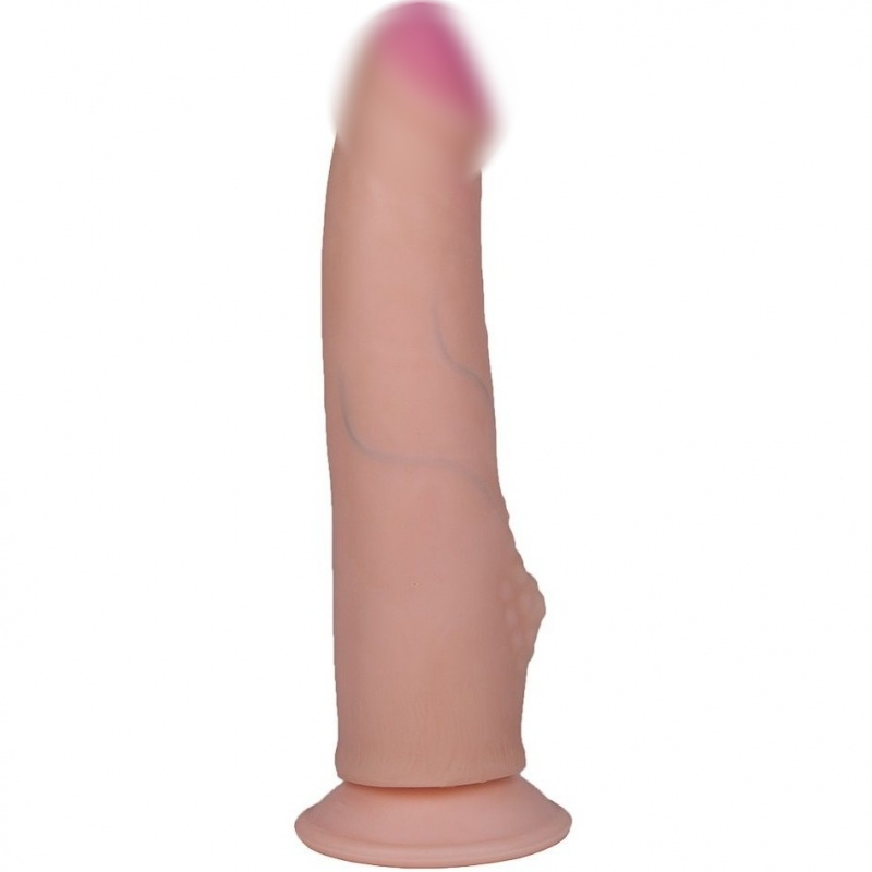 Фаллоимитатор с клиторальной стимуляцией "Human Style 7,3" на присоске 