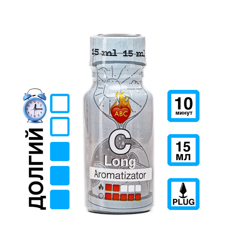 Попперс "ABC Long" длительный эффект, без запаха, 15ml 